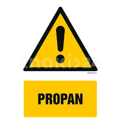 Propan - Znak BHP - GF072