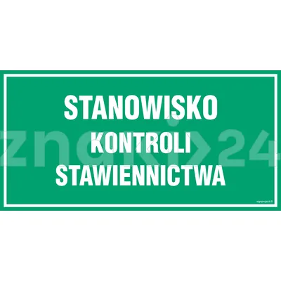 Stanowisko kontroli stawiennictwa - Tablica wojskowa - JE017