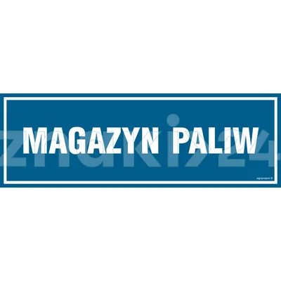 Magazyn paliw - Znak informacyjny - PA357