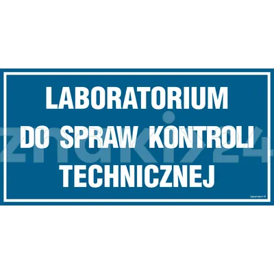 Laboratorium ds. kontroli technicznej - Znak informacyjny - PA520