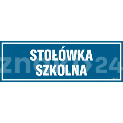 Stołówka szkolna - Znak informacyjny - PA165