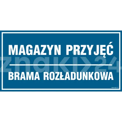 Magazyn przyjęć - Znak informacyjny - PA526