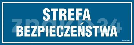 Strefa bezpieczeństwa - Znak informacyjny - PA392