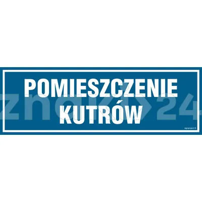 Pomieszczenie kutrów - Znak informacyjny - PA063