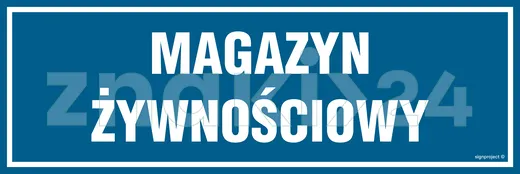 Magazyn żywnościowy - Znak informacyjny - PA375