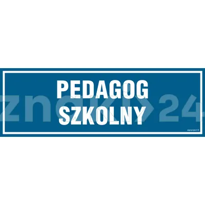 Pedagog szkolny - Znak informacyjny - PA149