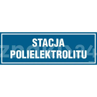 Stacja polielektrolitu - Znak informacyjny - PA262