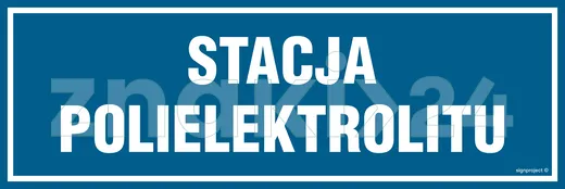 Stacja polielektrolitu - Znak informacyjny - PA262