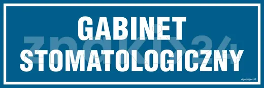 Gabinet stomatologiczny - Znak informacyjny - PA197