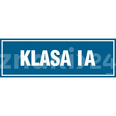 Klasa 1A - Znak informacyjny - PA168