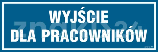 Wyjście dla pracowników - Znak informacyjny - PA091