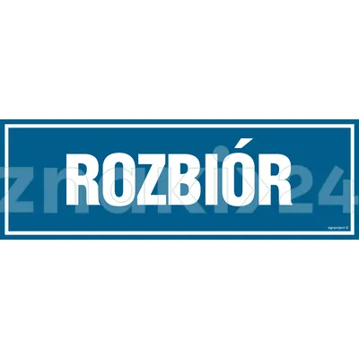 Rozbiór - Znak informacyjny - PA261