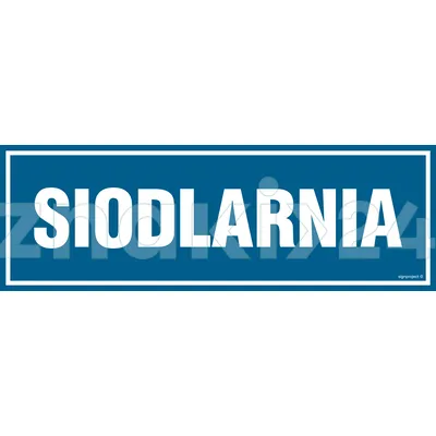 Siodlarnia - Znak informacyjny - PA075