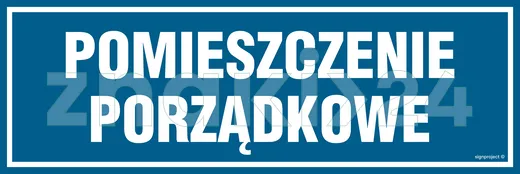 Pomieszczenie porządkowe - Znak informacyjny - PA291