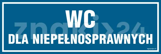 WC dla niepełnosprawnych - Znak informacyjny - PA320