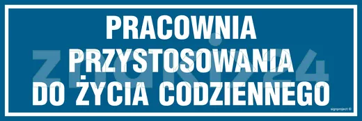 Pracownia przystosowania do życia codziennego - Znak informacyjny - PA155