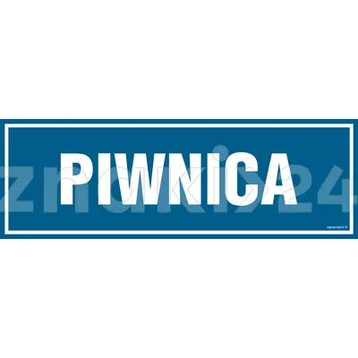 Piwnica - Znak informacyjny - PA056