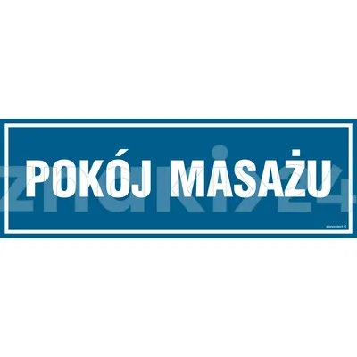 Pokój masażu - Znak informacyjny - PA199