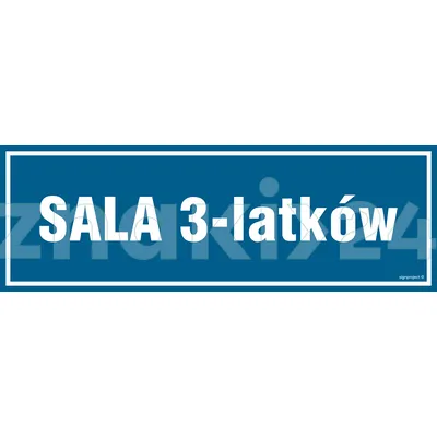 Sala 3-latków - Znak informacyjny - PA177