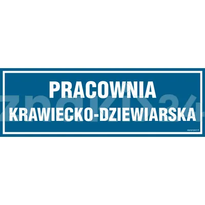 Pracownia krawiecko-dziewiarska - Znak informacyjny - PA153