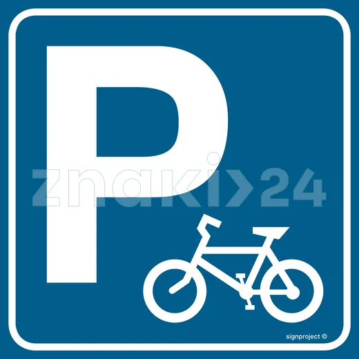 Parking dla rowerów - Znak informacyjny - RA124