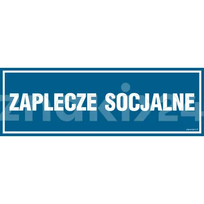 Zaplecze socjalne - Znak informacyjny - PA294