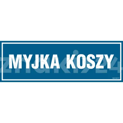 Myjka koszy - Znak informacyjny - PA283