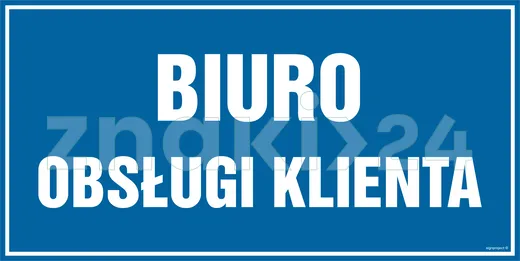 Biuro obsługi klienta - Znak informacyjny - PA029