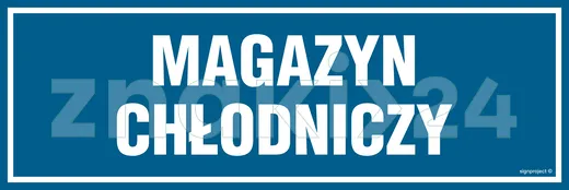 Magazyn chłodniczy - Znak informacyjny - PA342