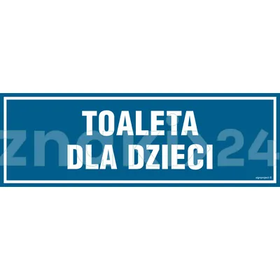 Do WC - Toaleta dla dzieci - Znak informacyjny - PA313