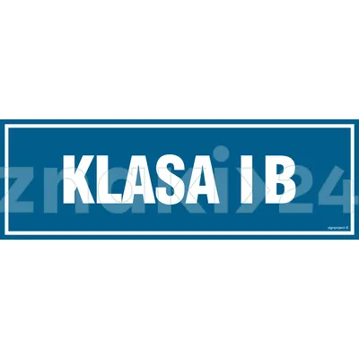 Klasa 1B - Znak informacyjny - PA169