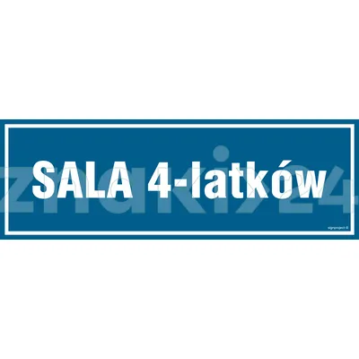 Sala 4-latków - Znak informacyjny - PA178