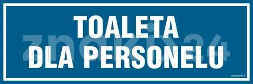 Toaleta dla personelu - Znak informacyjny - PA315