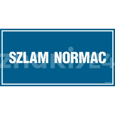 Szlam normac - Znak informacyjny - PA548