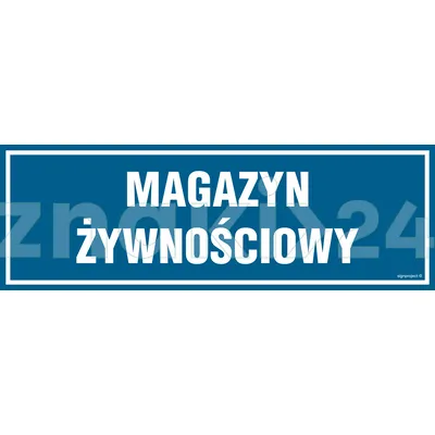 Magazyn żywnościowy - Znak informacyjny - PA375