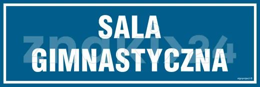 Sala gimnastyczna - Znak informacyjny - PA160