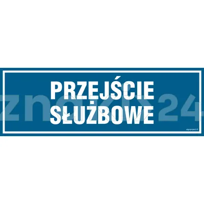 Przejście służbowe - Znak informacyjny - PA071