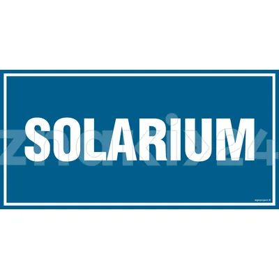 Solarium - Znak informacyjny - PA547