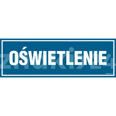 Oświetlenie - Znak informacyjny - PA206