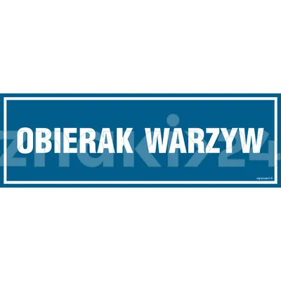 Obierak warzyw - Znak informacyjny - PA252