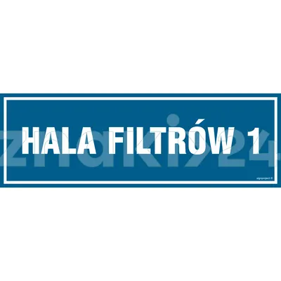 Hala filtrów 1 - Znak informacyjny - PA247