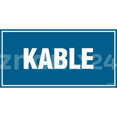 Kable - Znak informacyjny - PA517