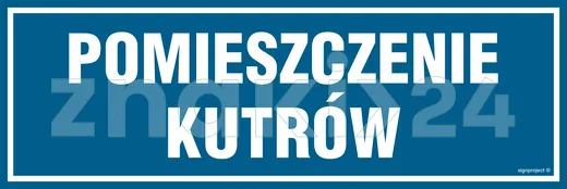 Pomieszczenie kutrów - Znak informacyjny - PA063