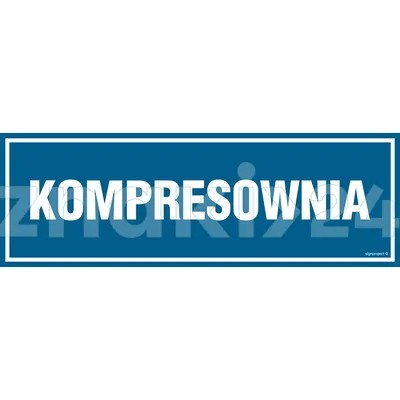 Kompresownia - Znak informacyjny - PA224