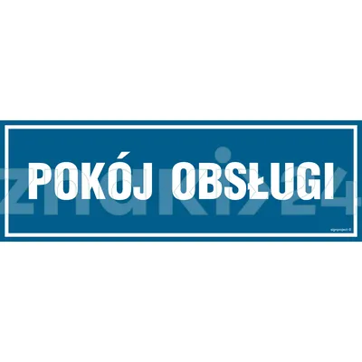 Pokój obsługi - Znak informacyjny - PA060