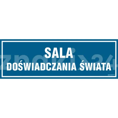 Sala doświadczania świata - Znak informacyjny - PA159