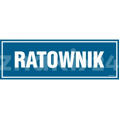 Ratownik - Znak informacyjny - PA072