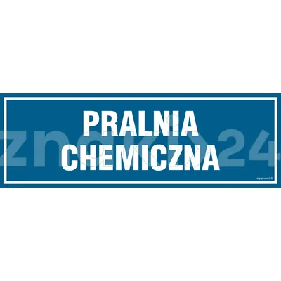 Pralnia chemiczna - Znak informacyjny - PA066