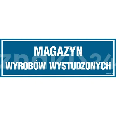 Magazyn wyrobów wystudzonych - Znak informacyjny - PA370