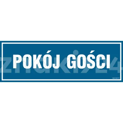 Pokój gości - Znak informacyjny - PA098